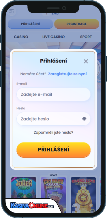 CasinoLab Kasino Přihlášení