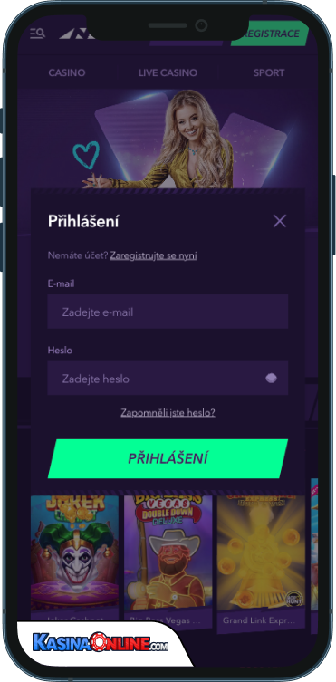 NaoBet Kasino Přihlášení