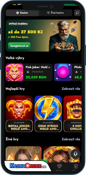 OscarSpin Kasino Mobilní aplikace