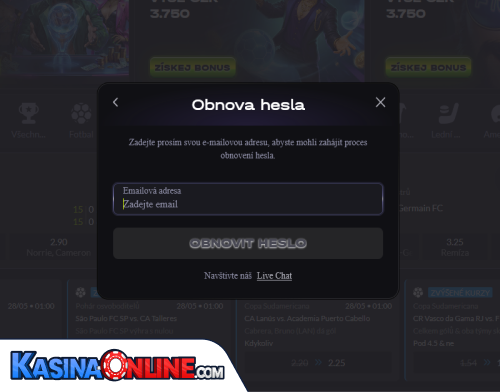 Mad Kasino Problémy s přihlášením
