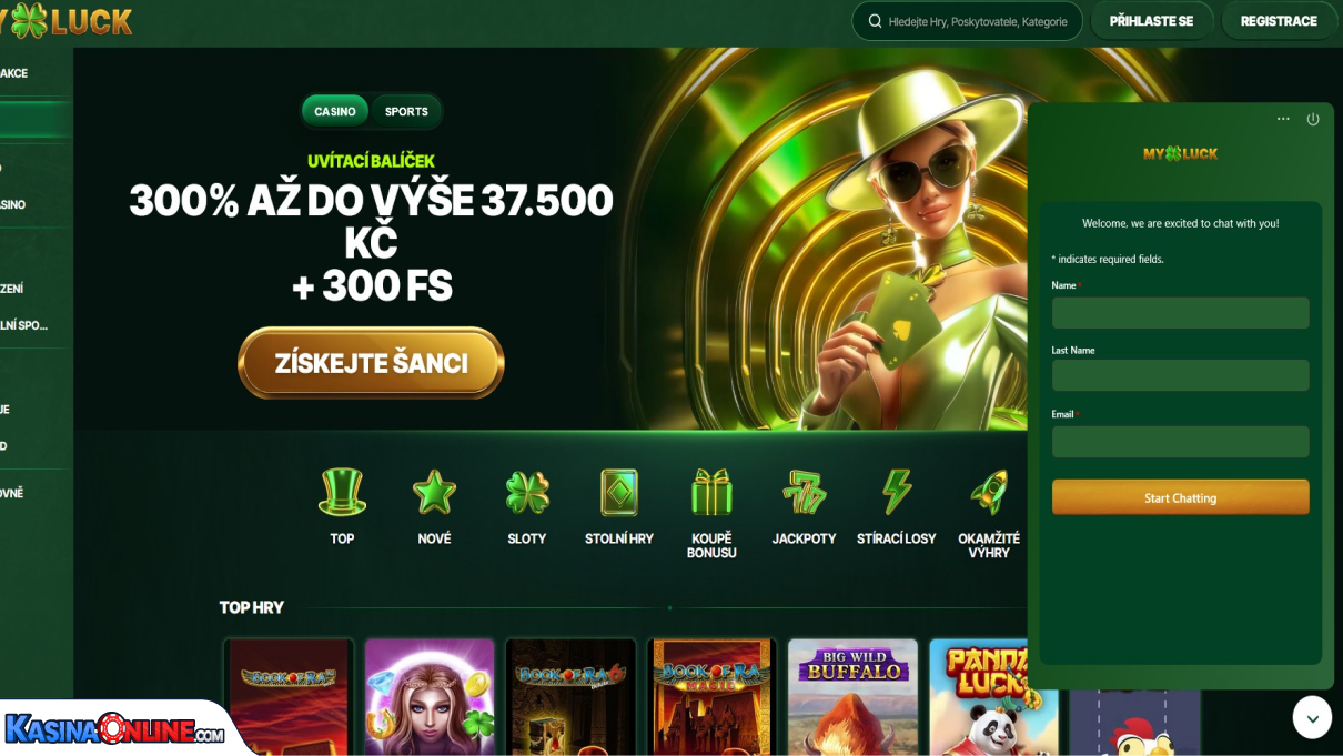 MyLuck Kasino Zákaznická podpora