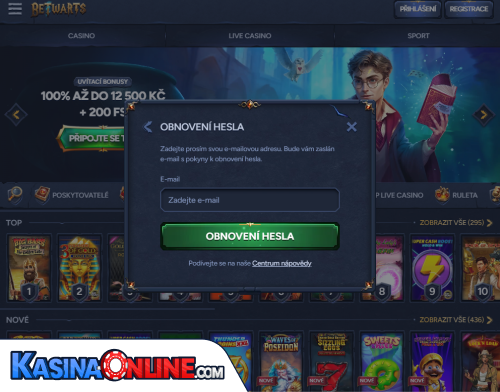 BetWarts Кasino Problémy s přihlášením