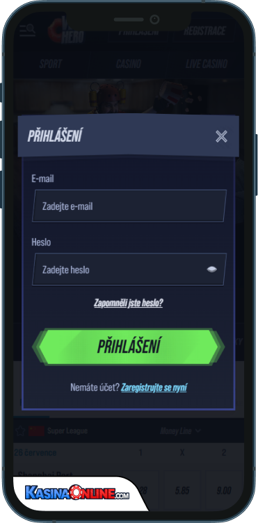 VegasHero Кasino Přihlášení