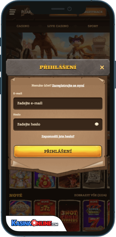 Lizaro Кasino Přihlášení