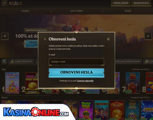 Realz Кasino Problémy s přihlášením