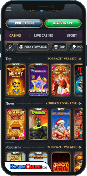 AstroMania Кasino Mobilní aplikace
