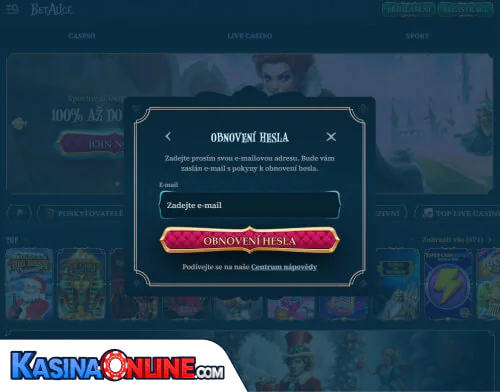 BetAlice Кasino Problémy s přihlášením