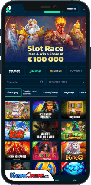 Rolletto Кasino Mobilní aplikace