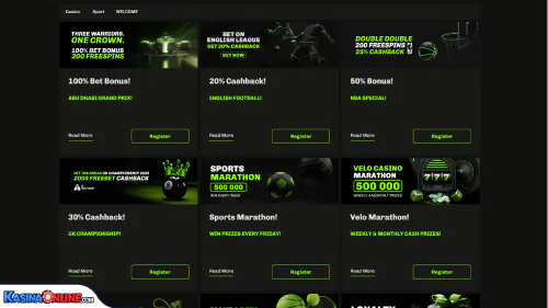 Velobet Кasino Bonusy