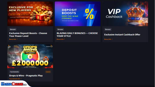 Blaze Spins Кasino Bonusy