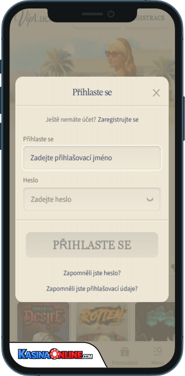 VipLuck Кasino Přihlášení