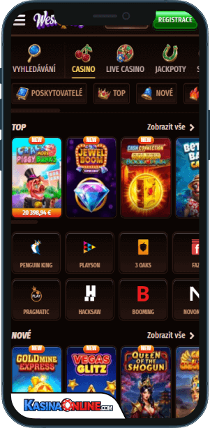 Westace Кasino Mobilní aplikace