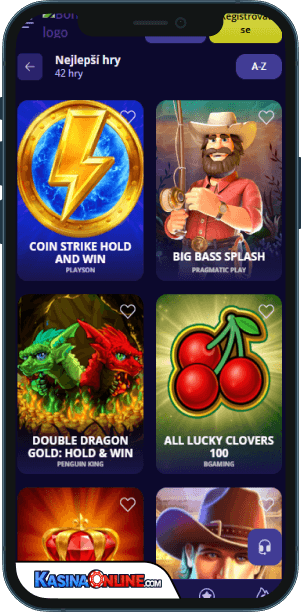 BonusKong Кasino Mobilní aplikace