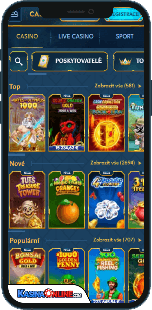Casea Кasino Mobilní aplikace