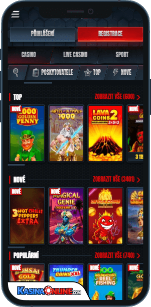 Glorion Кasino Mobilní aplikace