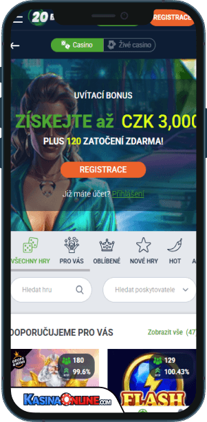20Bet Кasino Mobilní aplikace