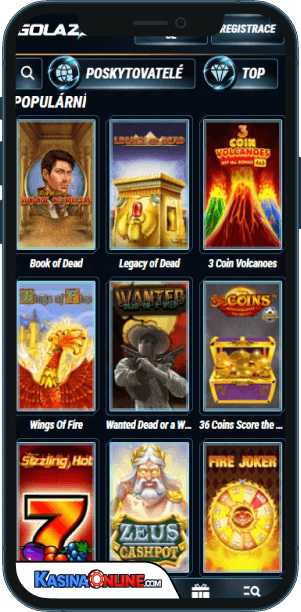 Golazzo Кasino Mobilní aplikace