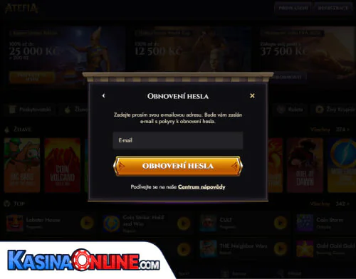 Atefia Кasino Problémy s přihlášením
