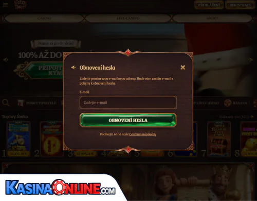 CrazyTower Кasino Problémy s přihlášením