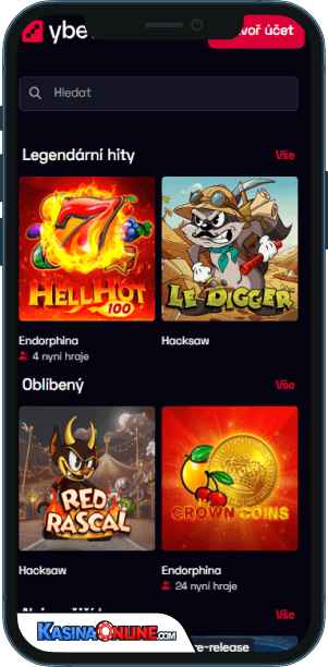 Ybets Кasino Mobilní aplikace