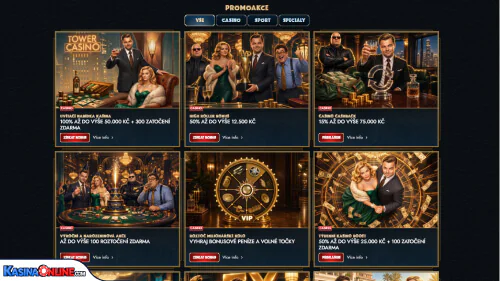 TowerCasino Bonusy
